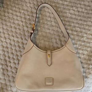 Dooney & Bourke Florentine Leather Crescent Hobo Gray